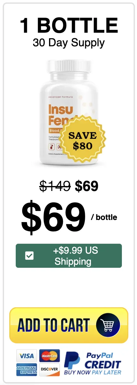 Buy Insufend 1 bottle — 30 day blood sugar support supply